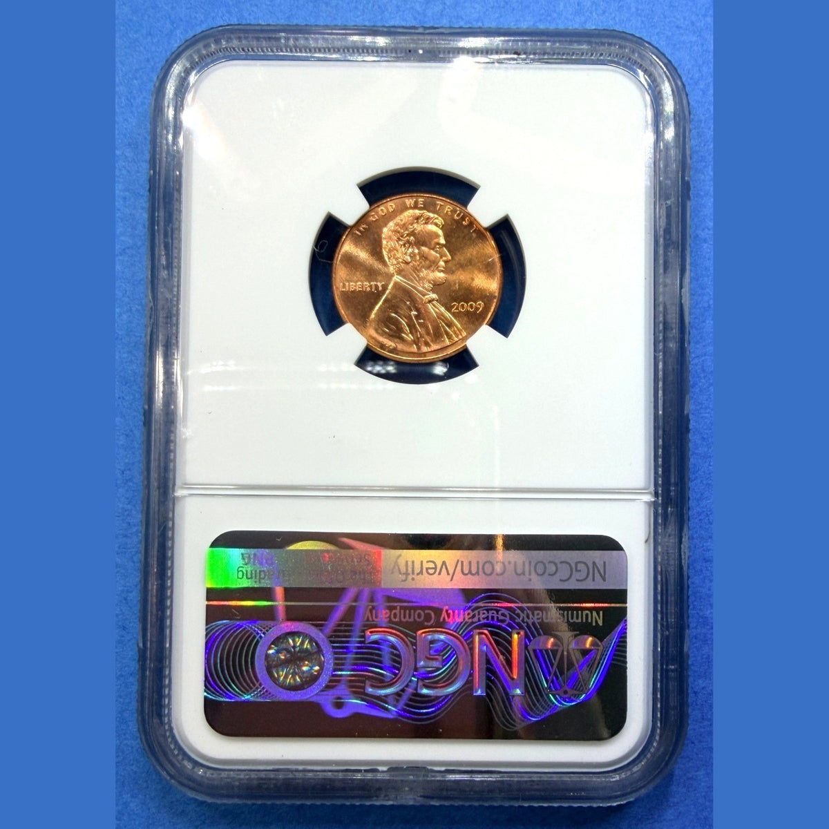 2009 Lincoln Bicentennial Cent Formative Years NGC MS66 RD Log Reading Penny