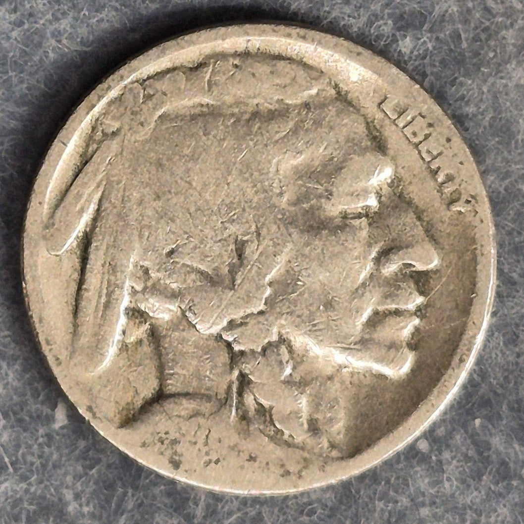 1928-S Buffalo Nickel 5C Indian Head San Francisco Mint Low Mintage 6.9M Coin AG