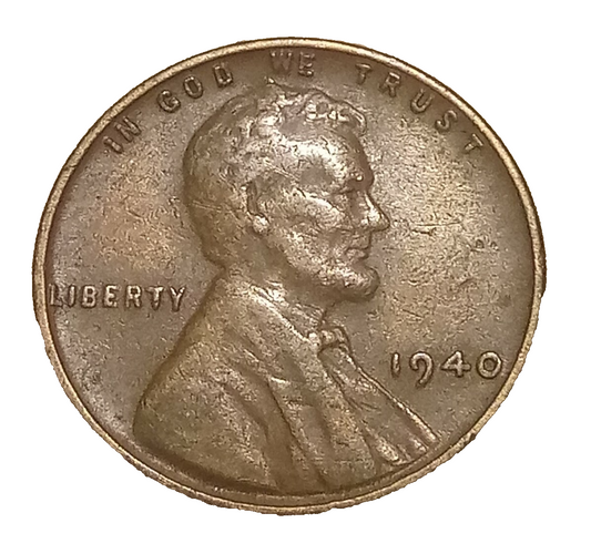 1940 P Lincoln Wheat Cent (G-F) Good to Fine Circulated 1c Copper Coin