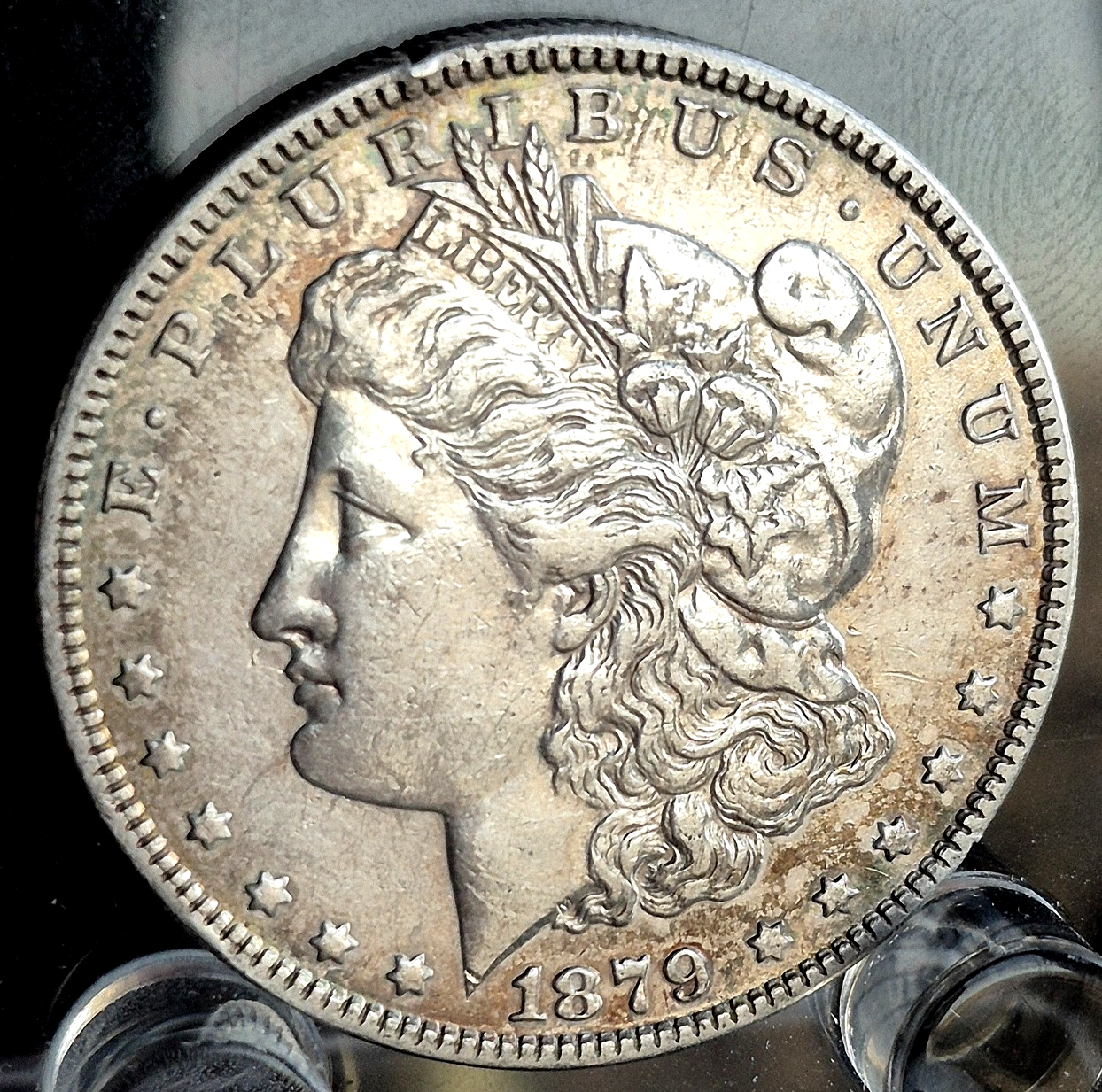 1879 Morgan 90% Silver Dollar PL *See Video* Toned Sharp AU+ Features 2nd Year