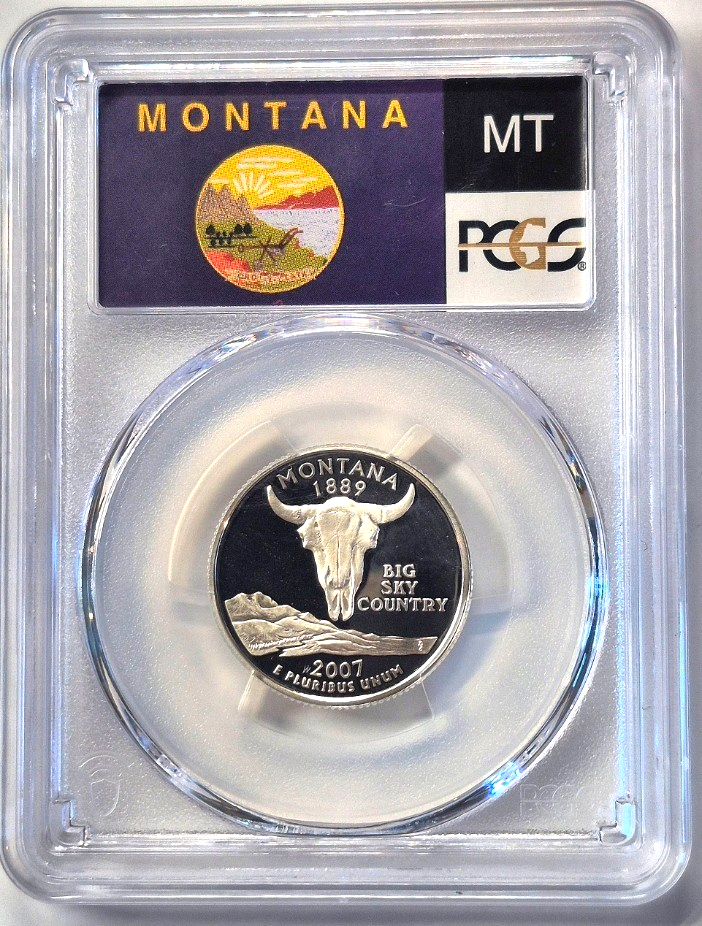 2007 S State Quarter Set 90% Silver PCGS High Graded PR69DCAM (MT/WA/ID/WY/UT)