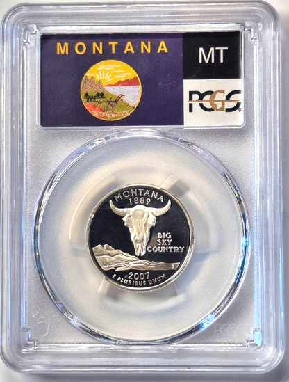 2007 S State Quarter Set 90% Silver PCGS High Graded PR69DCAM (MT/WA/ID/WY/UT)