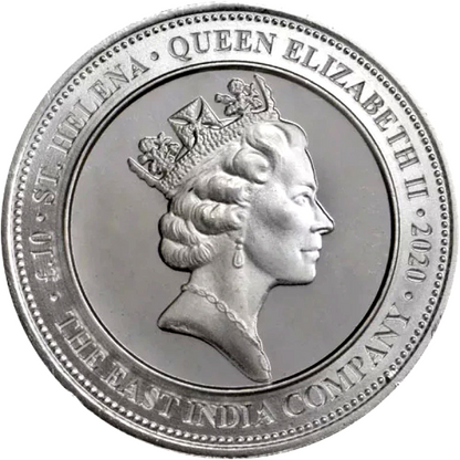 2020 1/10 oz St. Helena .999 Silver Spade Guinea Shield BU