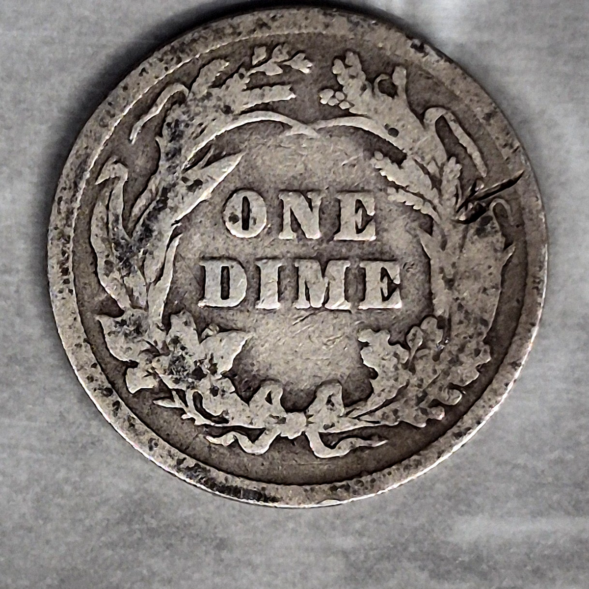 1899 Barber Liberty Head Dime 10C 90% Silver Philadelphia 19th Century Good
