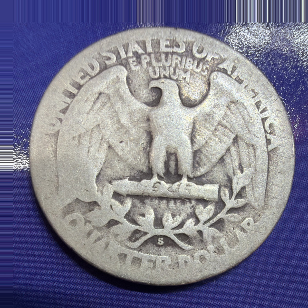 1936-S Washington Quarter 25C G Good 90% Silver US Coin San Francisco