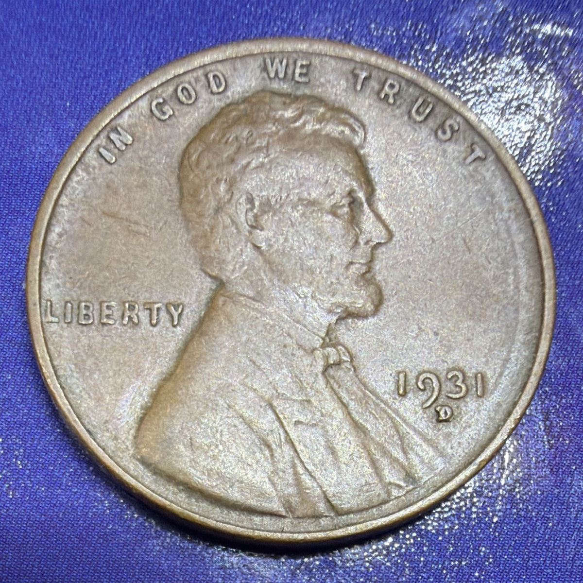 1931-D Lincoln Wheat Cent 1C XF Extremely Fine US Coin Denver
