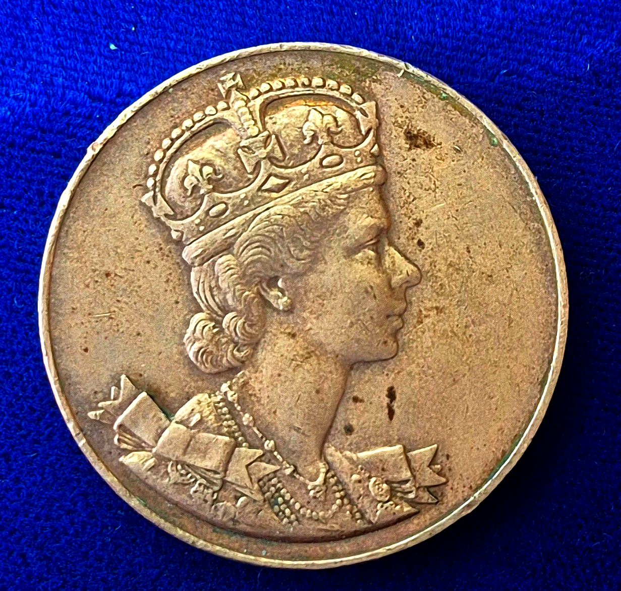 1953 Queen Elizabeth II Canada Coronation Coronata MCMLIII - Medal / Token 32mm