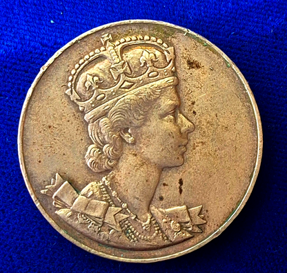 1953 Queen Elizabeth II Canada Coronation Coronata MCMLIII - Medal / Token 32mm
