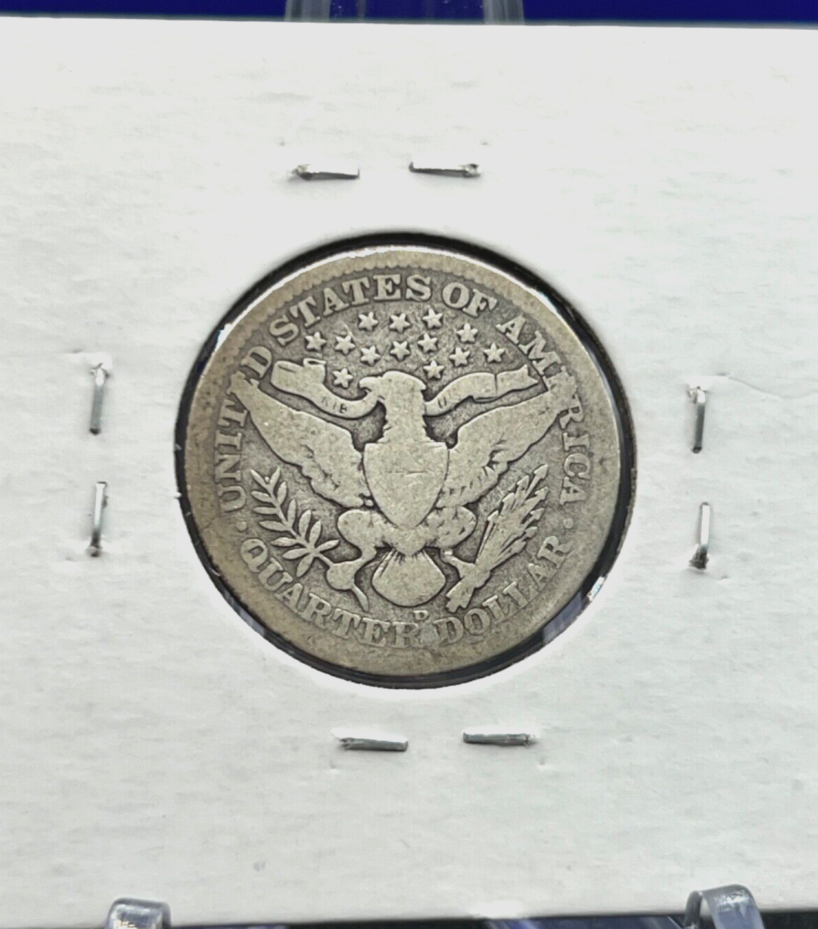 1909-D Barber 90% Silver Quarter 25c Lower Mintage Collectible Coin