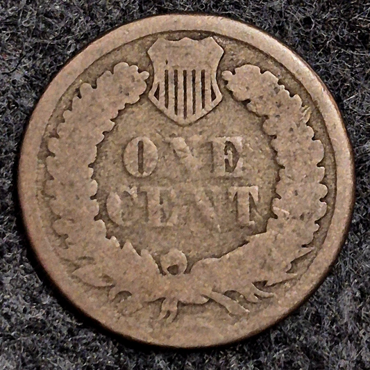 1861 Indian Head Cent Good Features  Type II Chunky Oak Wreath Coin Shown