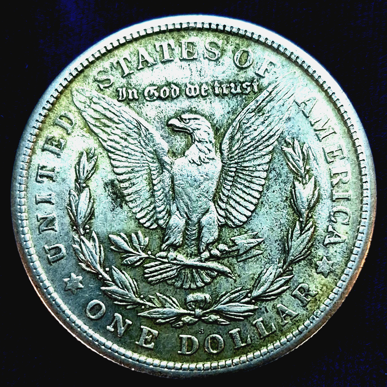 1921 Morgan Dollar PDS Set, 90% Silver, All With AU Circulated Features, (3) 1$