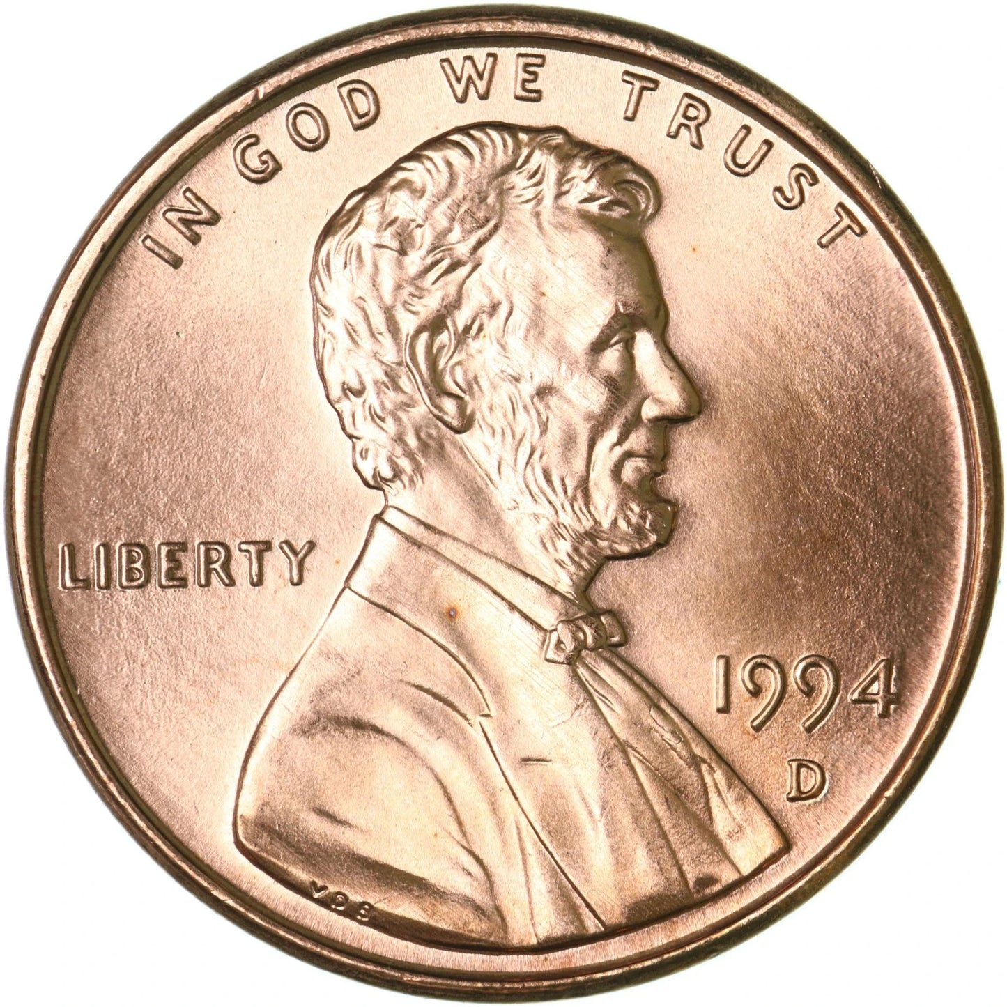 ✅ 1994 D Lincoln Memorial Cent Choice GEM BU RED Brilliant Uncirculated 1c Coin