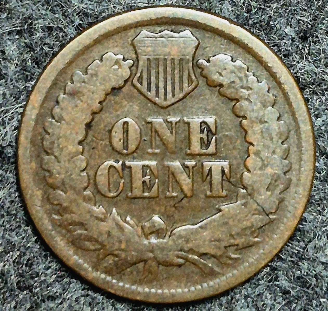 1865 Indian Head Cent Penny Good Features, Plain 5, Receive Coin Pictured 1C