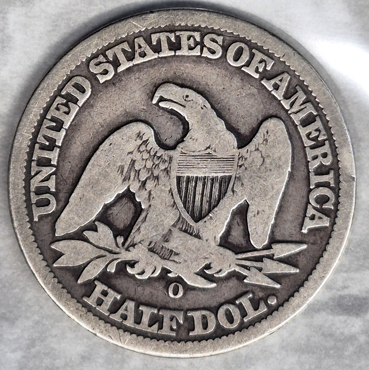 1858-O Seated Liberty Half Dollar 50C New Orleans 90% Silver Pre-Civil War Good+