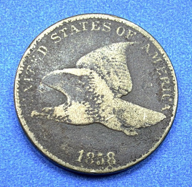 1858 Flying Eagle Cent Good Full Eagle Pre Civil War 2nd Year Type Coin Classic