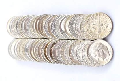 AU/BU 90% SILVER Roosevelt Dimes Random Selection WSHTF Stacking