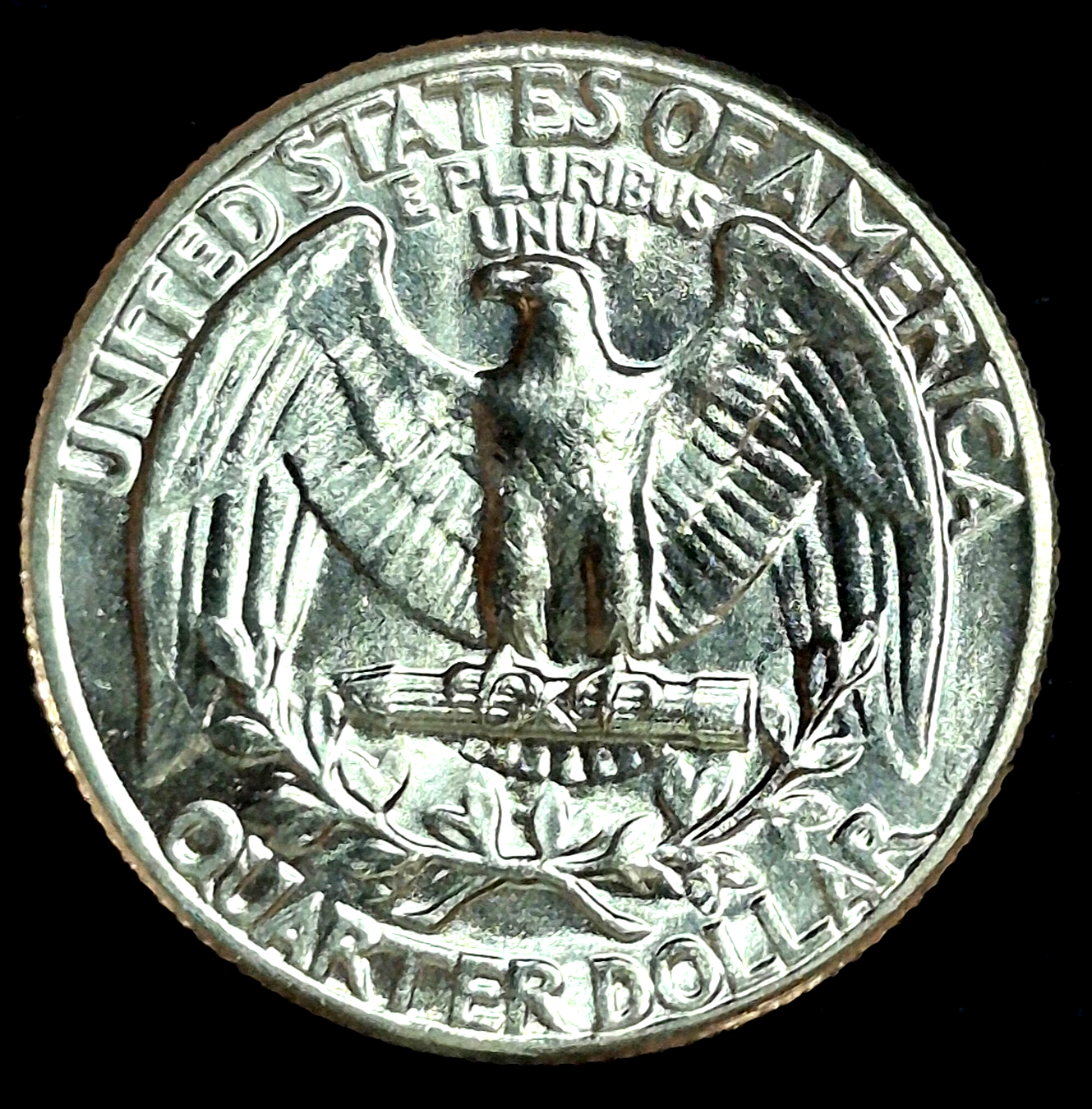 1963 WASHINGTON QUARTER 90% SILVER BEAUTIFUL BU UNC RARE SLIGHT CCW DIE ROTATION