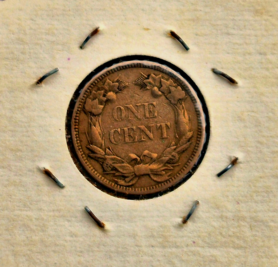 1858 Flying Eagle One Cent VF+ Features Small Letter in Vintage Flip Last Year