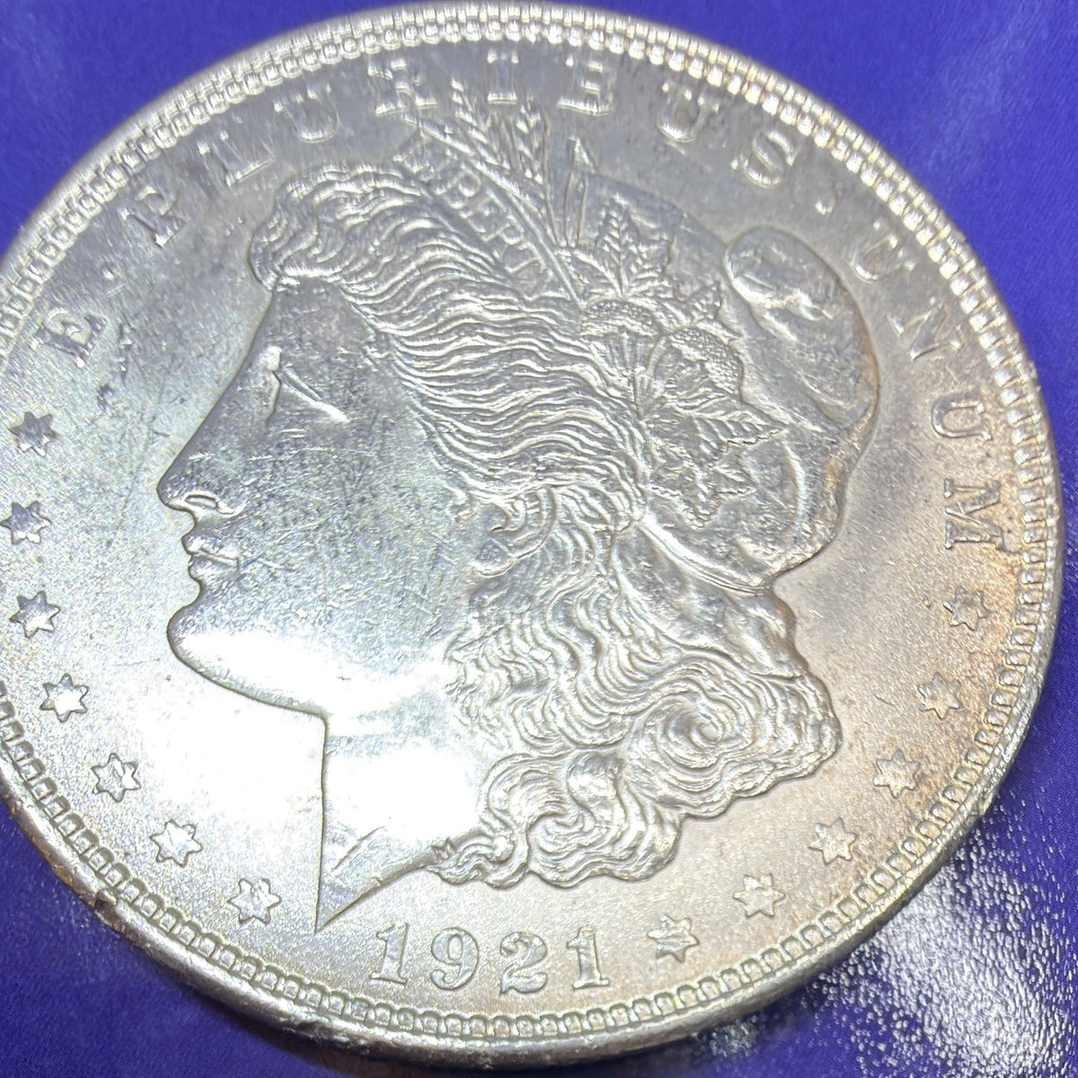 1921 Morgan Silver Dollar $1 BU Brilliant Uncirculated 90% Silver Final Year