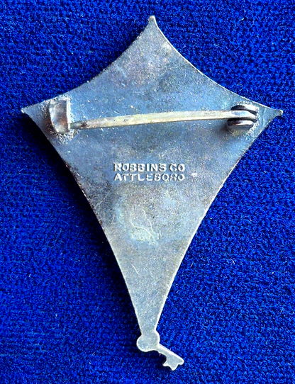 Vintage 1926 Sesqui-Centennial Expo Souvenir Poor Richard Enamel Kite Lapel Pin