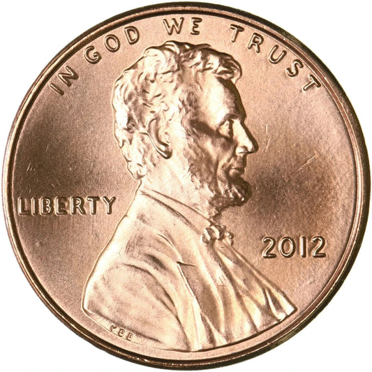 ✅ 2012 Lincoln Shield Cent Choice GEM BU RED Brilliant Uncirculated 1c Coin