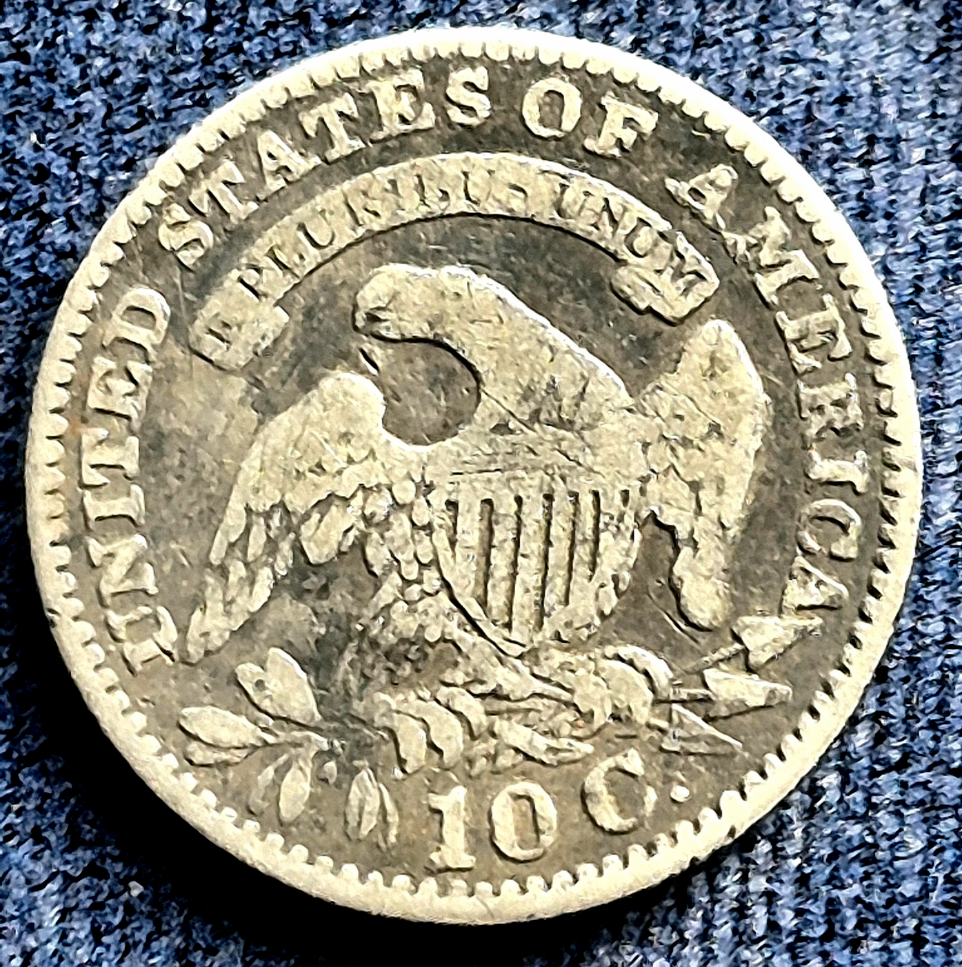 1828 Cap Bust Dime Small Date Only 125K Minted Survival Est Less 350 VG Features