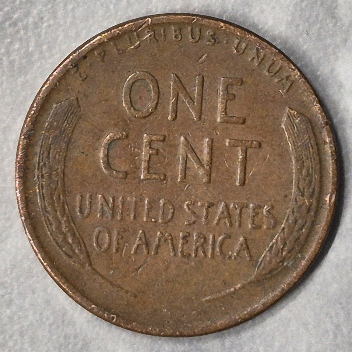 1945 Lincoln Wheat Cent 1C Philadelphia WWII Shell Case Wheat Penny Fine Brown