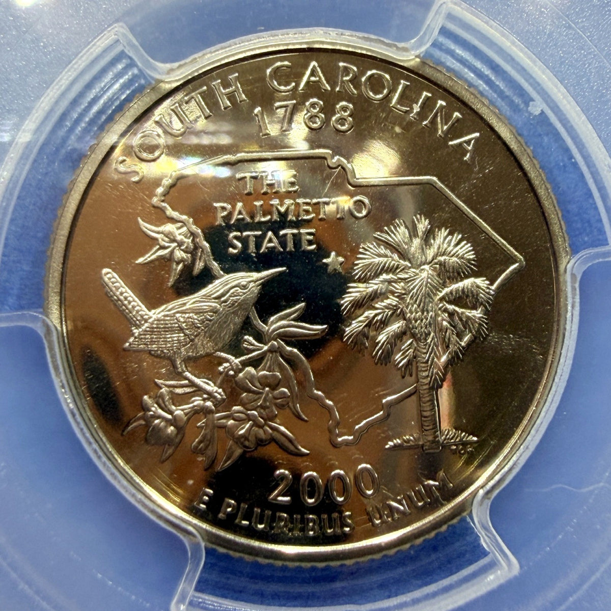 2000-S South Carolina Silver State Quarter PCGS PR69DCAM Thomas Cleveland Signed