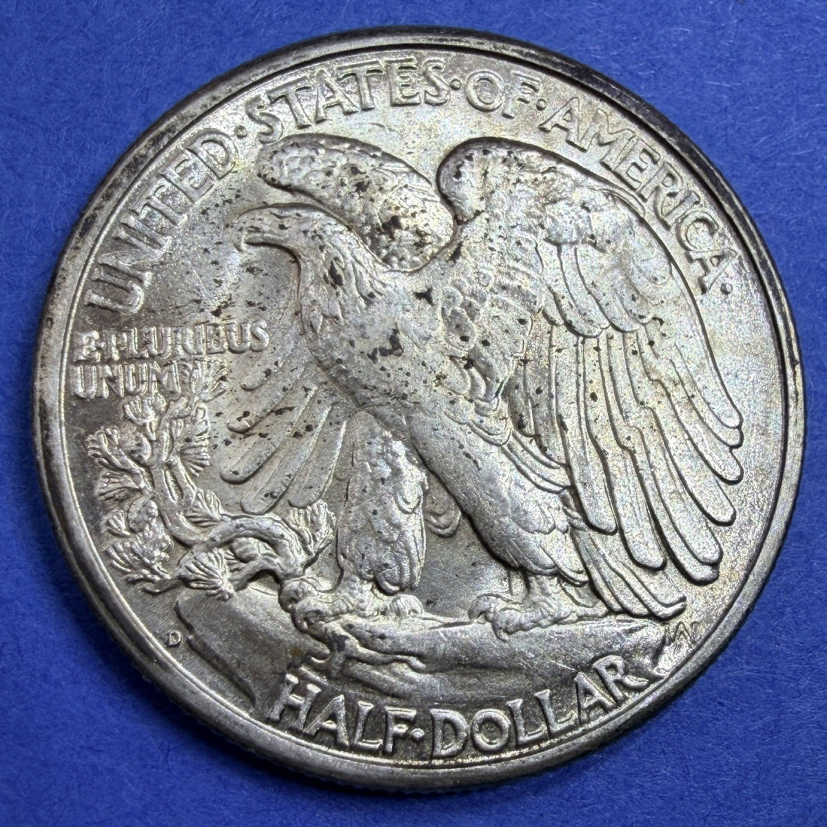 1947-D Walking Liberty Half Dollar 50C AU Last Year Semi Key 90% Silver Coin