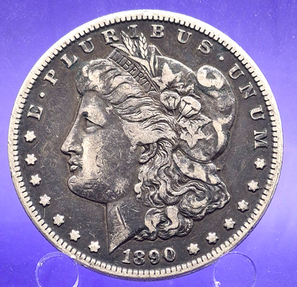 1890-CC Morgan Silver $1 Dollar  Carson City $1 Full Liberty MONSTER  TONED COIN