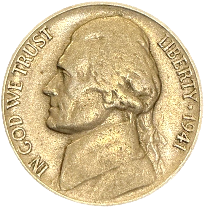🔥 1941 D Jefferson Nickel Good - Fine (G-F) Average Circulated 5c Coin