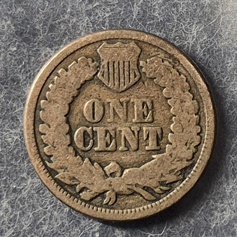 1864 Copper-Nickel Indian Head Cent 1C VG Very Good CN Last Year Civil War Coin