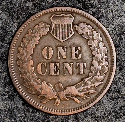 1875 Indian Head Cent Penny VF+ Features Full Liberty, Receive Coin Pictured 1C