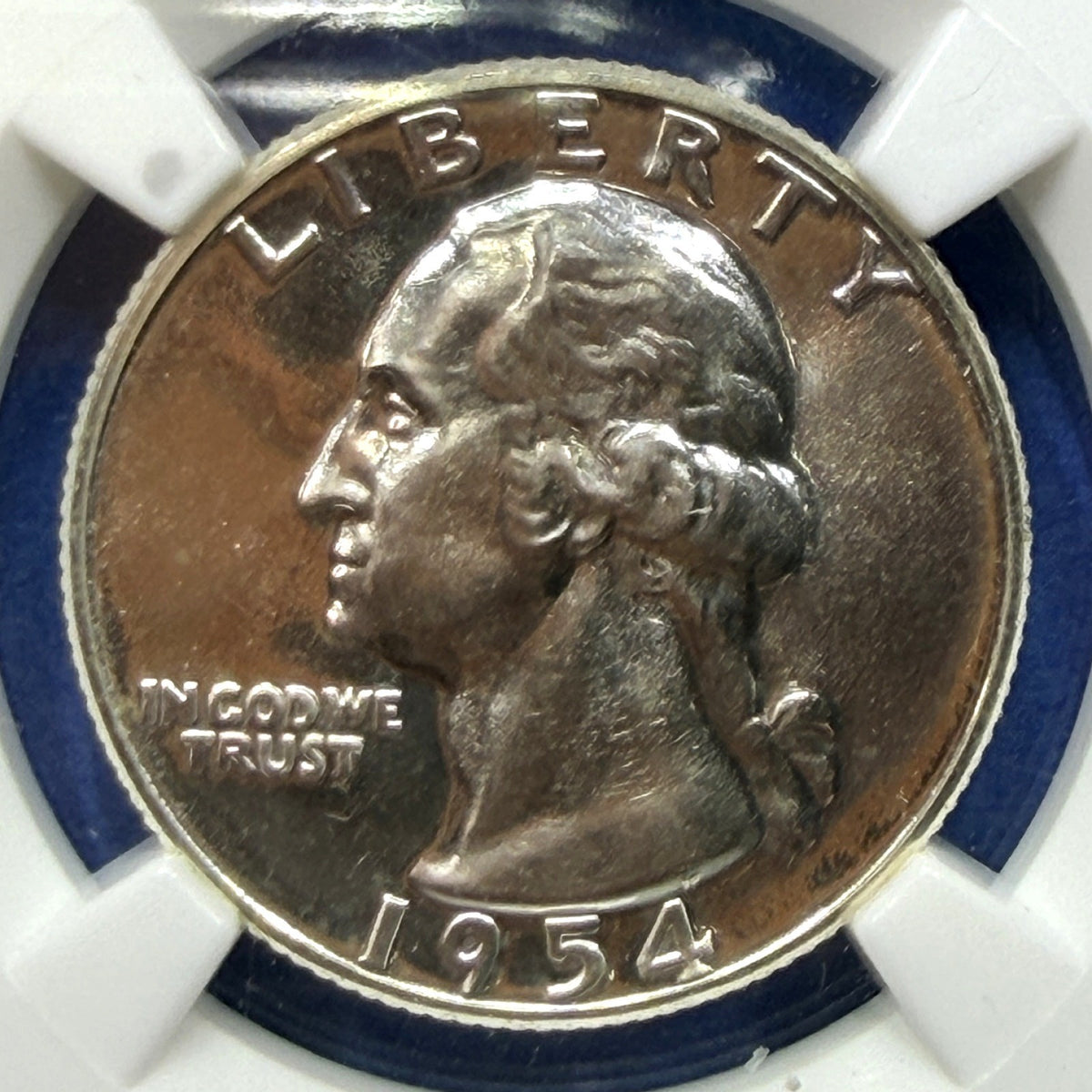 1954 Washington Quarter Silver Proof NGC PF66 Mintage 233,300 90% Silver 25C