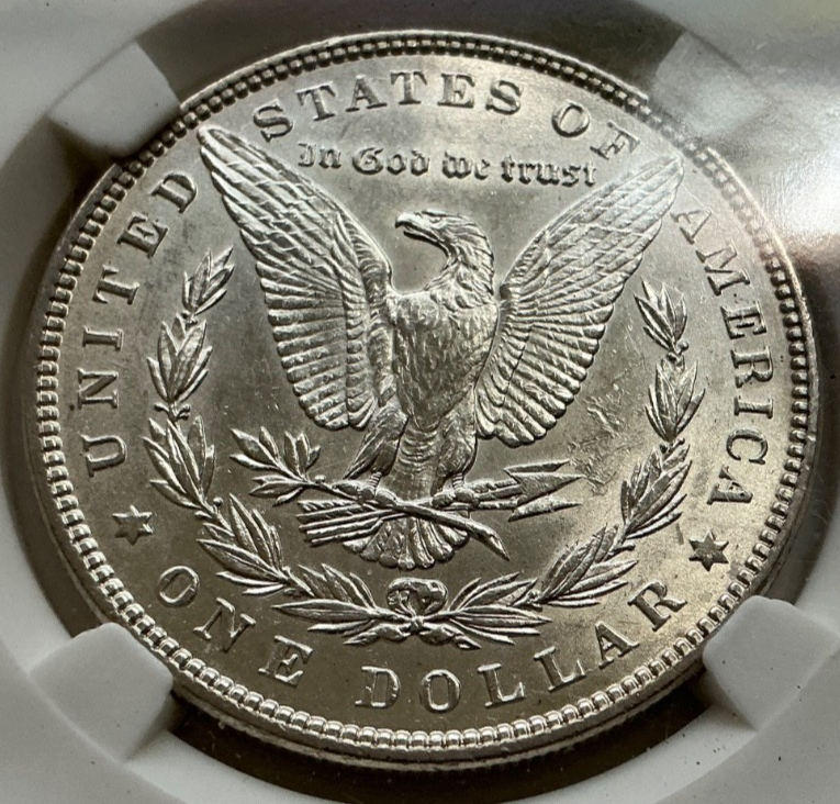 1898 Morgan 90% Silver Dollar Crisp Strike & Sharp, Strong MS Features BU Coin
