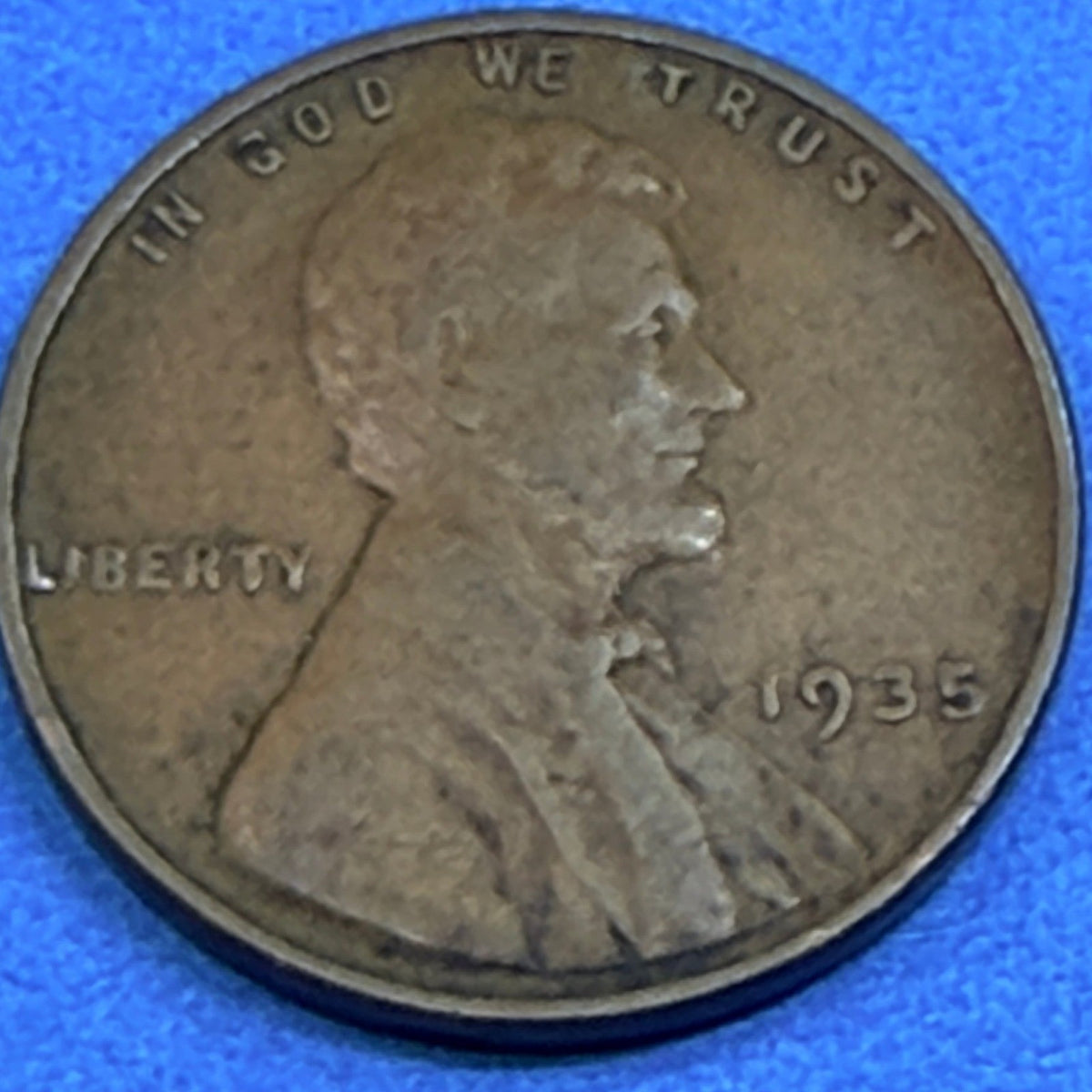 1935 Lincoln Wheat Cent 1C VF Brown Penny Philadelphia Mint Old US Coin