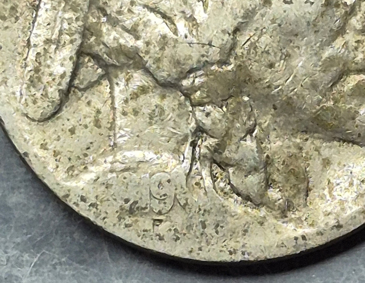 1919 Buffalo Nickel 5C Indian Head Philadelphia Mint No Mint Mark US Coin AG
