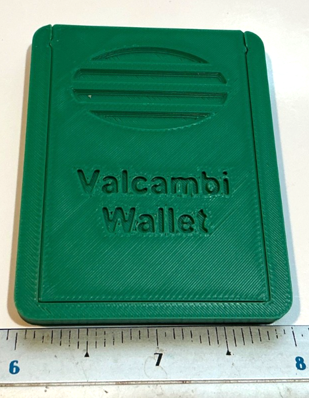 Green Valcambi Wallet Holds 32 SILVER Bars Slide Top INCLUDES 1 Gram Starter Bar
