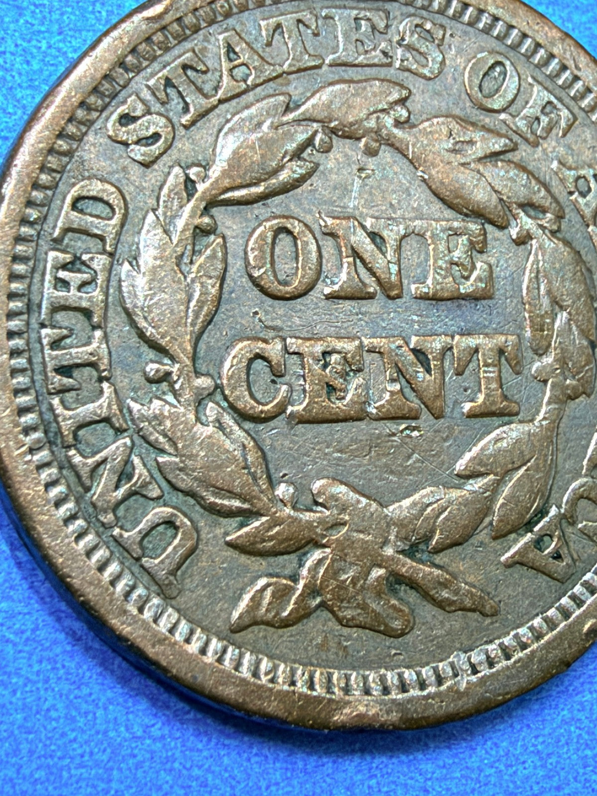 1848 Braided Hair Large Cent VF Sharp Braids Nice Chocolate Surfaces Type Coin