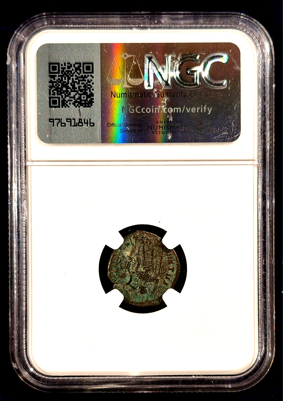 NGC Certified Ancient Coin Eastern Roman Empire Arcadius AD 383-408 AE3 Nummus