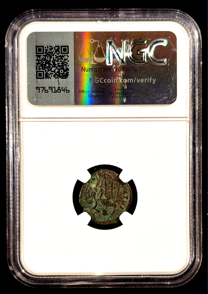 NGC Certified Ancient Coin Eastern Roman Empire Arcadius AD 383-408 AE3 Nummus