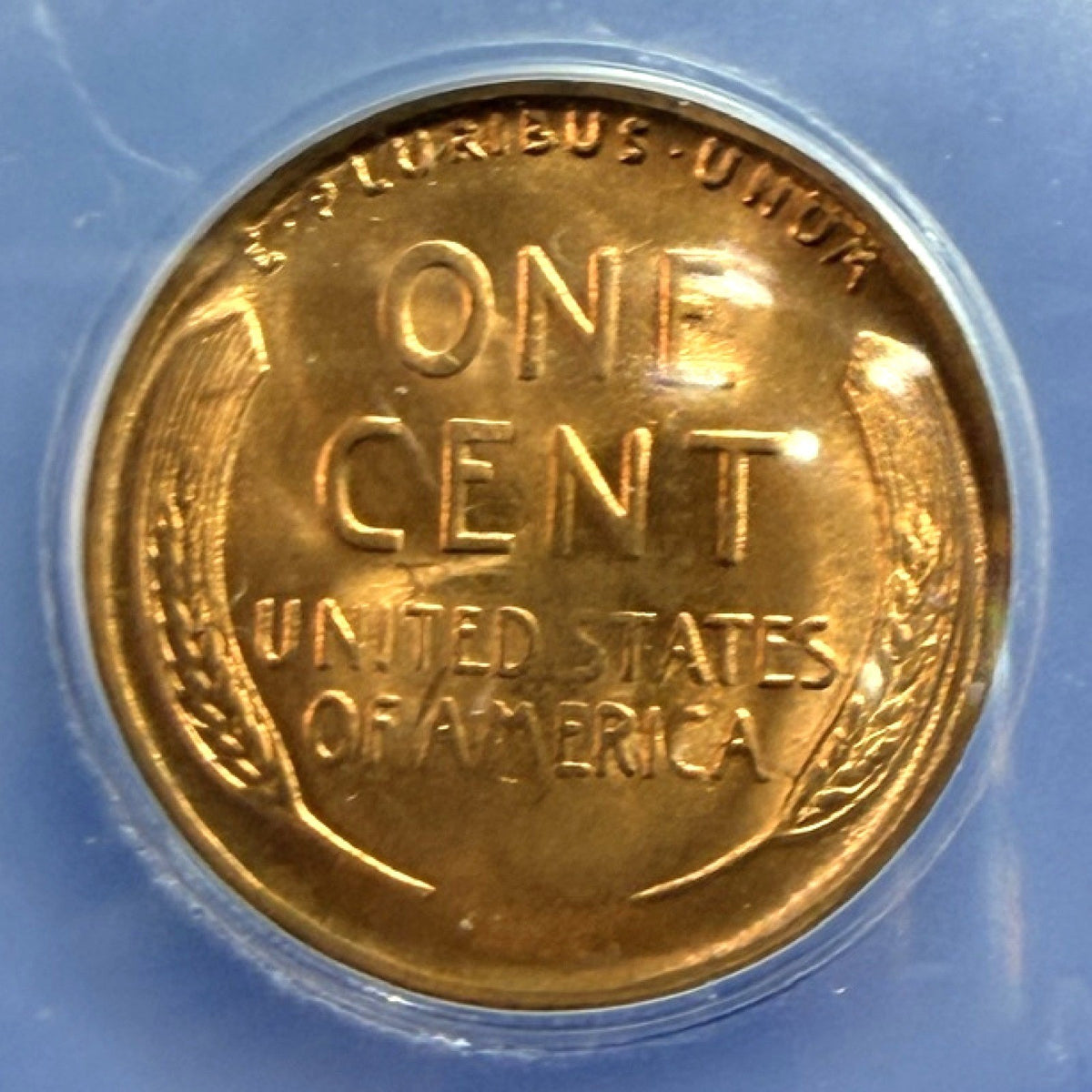 1954-S Lincoln Wheat Cent ICG MS65 RD Full Red San Francisco Mint Penny Coin