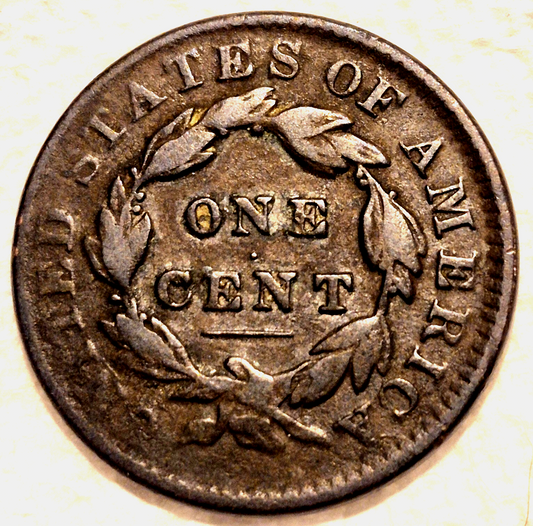 1831 Coronet Matron Head N3 R1 Large Cent Large Letters Variety Fine Features 1C