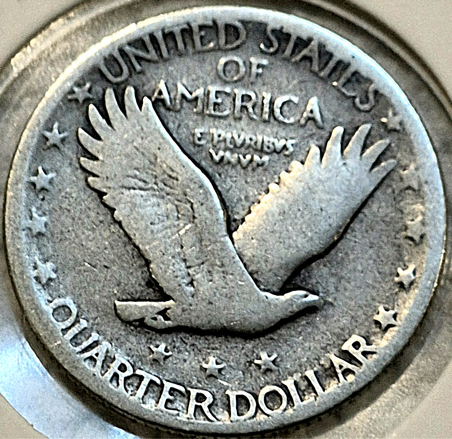 1927S, 1927D, 1927P US Standing Liberty 90% Silver Quarters Strong VG+ Features