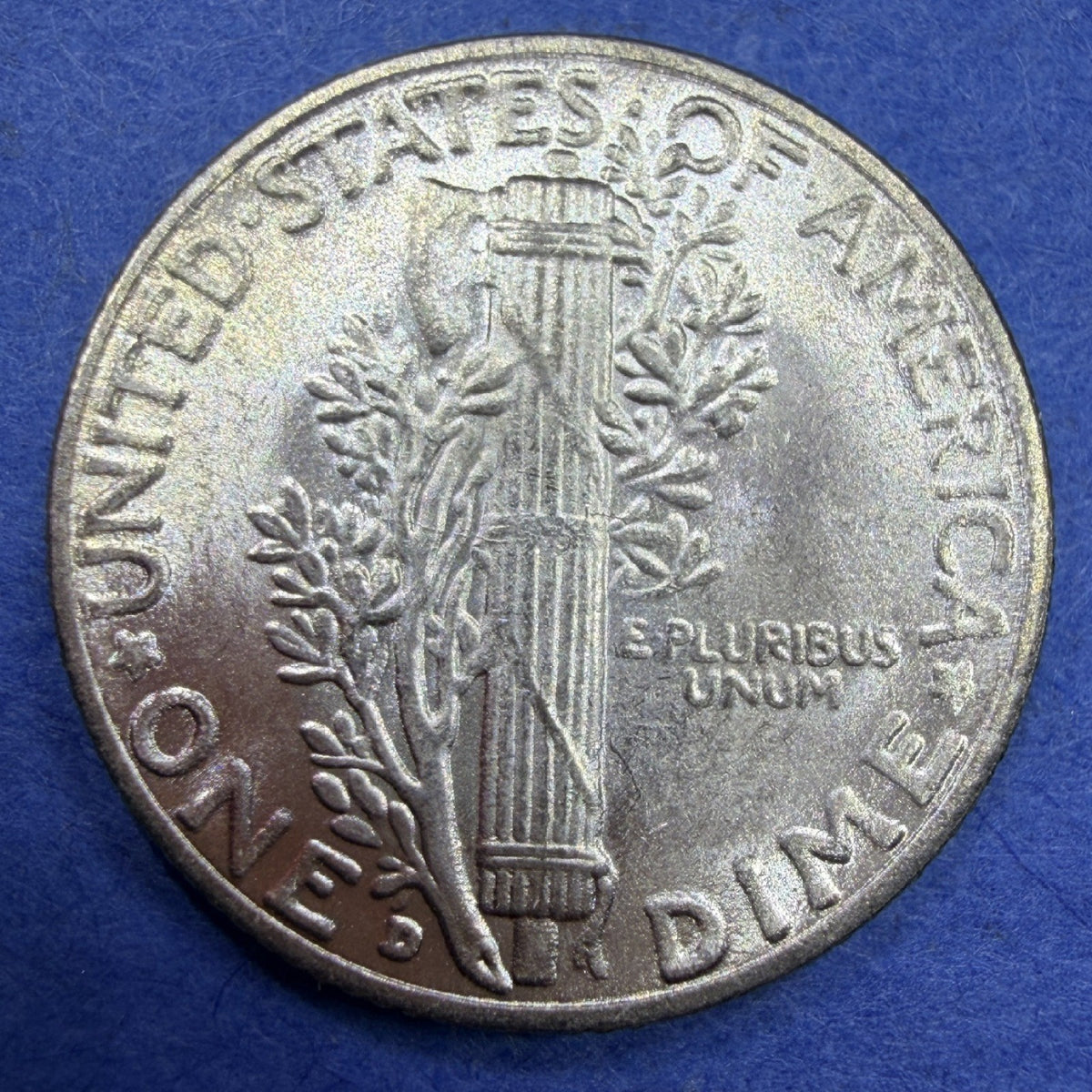 1937-D Mercury Dime 10C BU Brilliant Uncirculated 90% Silver Luster Denver Mint