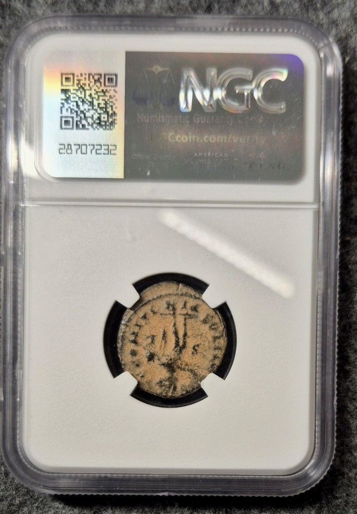 Constantine I AD 307-337 Roman Empire BI Reduced Nummus NGC Ancients Rim Crack