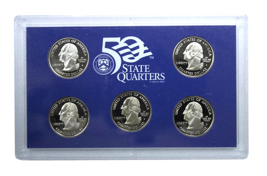2003 Proof State Quarter Set  - No Box or COA - 5 Coins