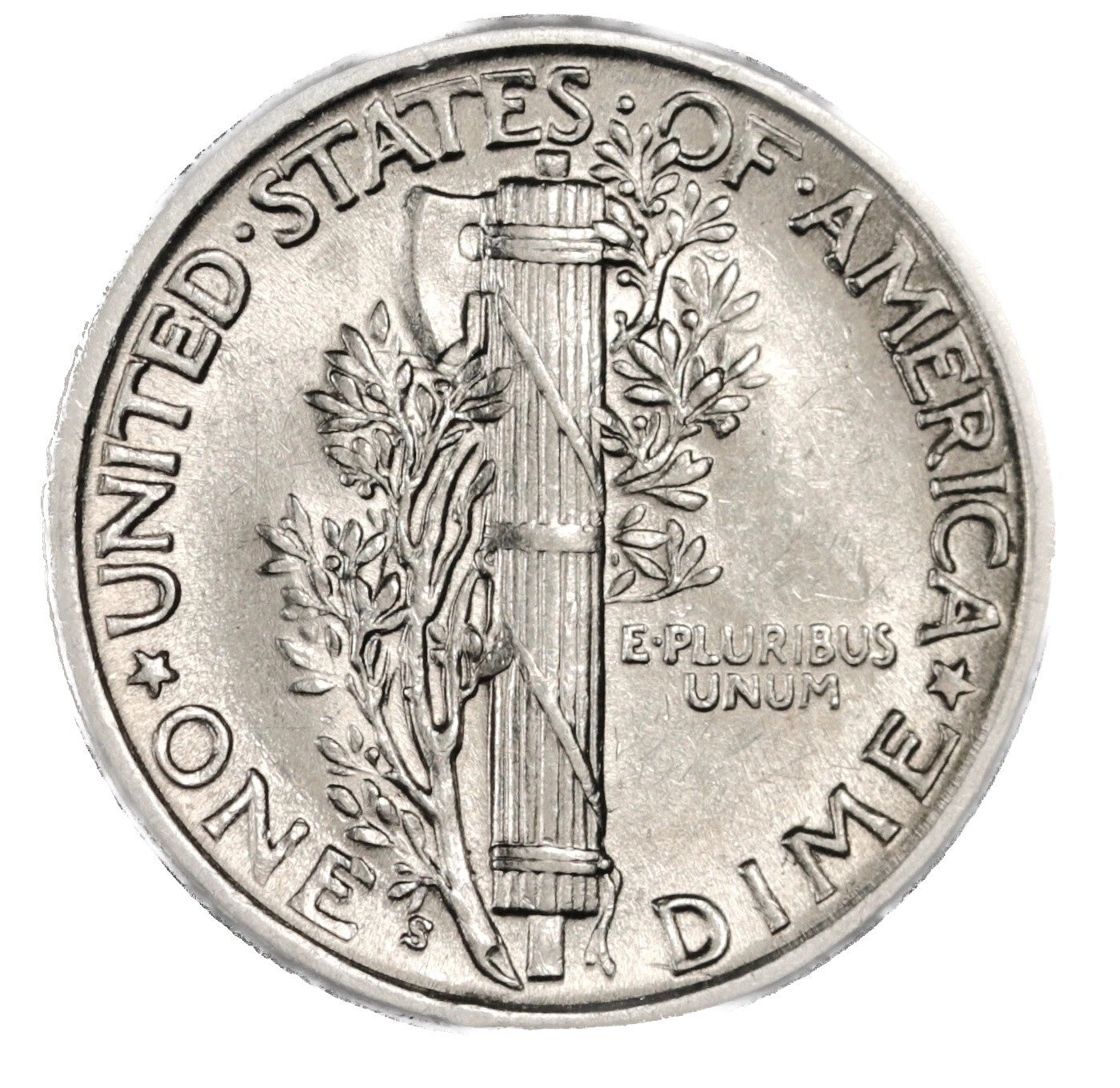 1937 S Mercury Dime BU Brilliant Uncirculated 90% Silver 10c FSB White Coin