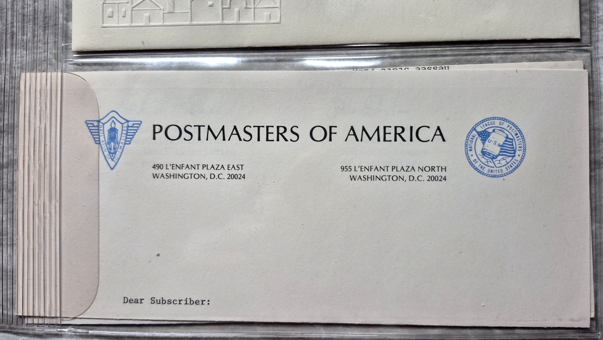 1976 Postmasters of America Christmas Nativity Sterling Silver Proof Medal FDC