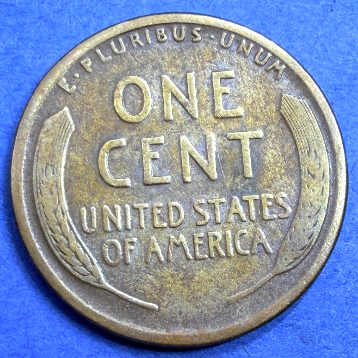 1913-S Lincoln Wheat Cent 1C F Fine Toned Semi Key Date San Francisco US Coin